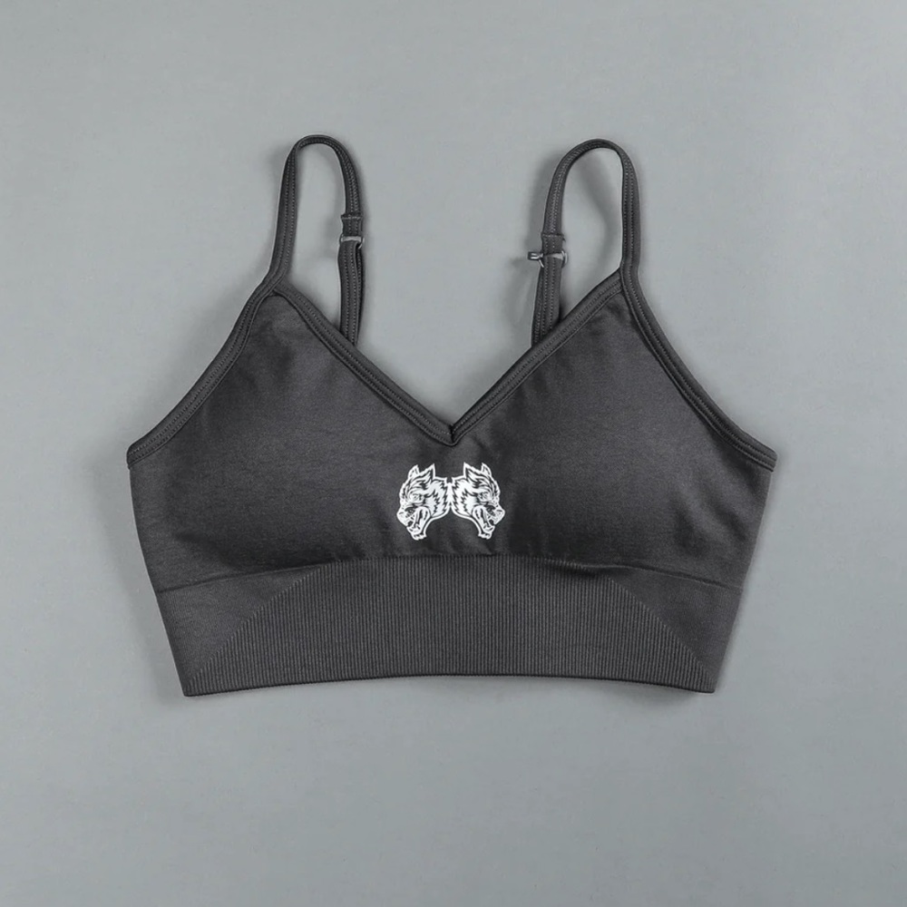 Darc sport SHE- IYKYK Everson Seamless sports bra in Wolf Gray